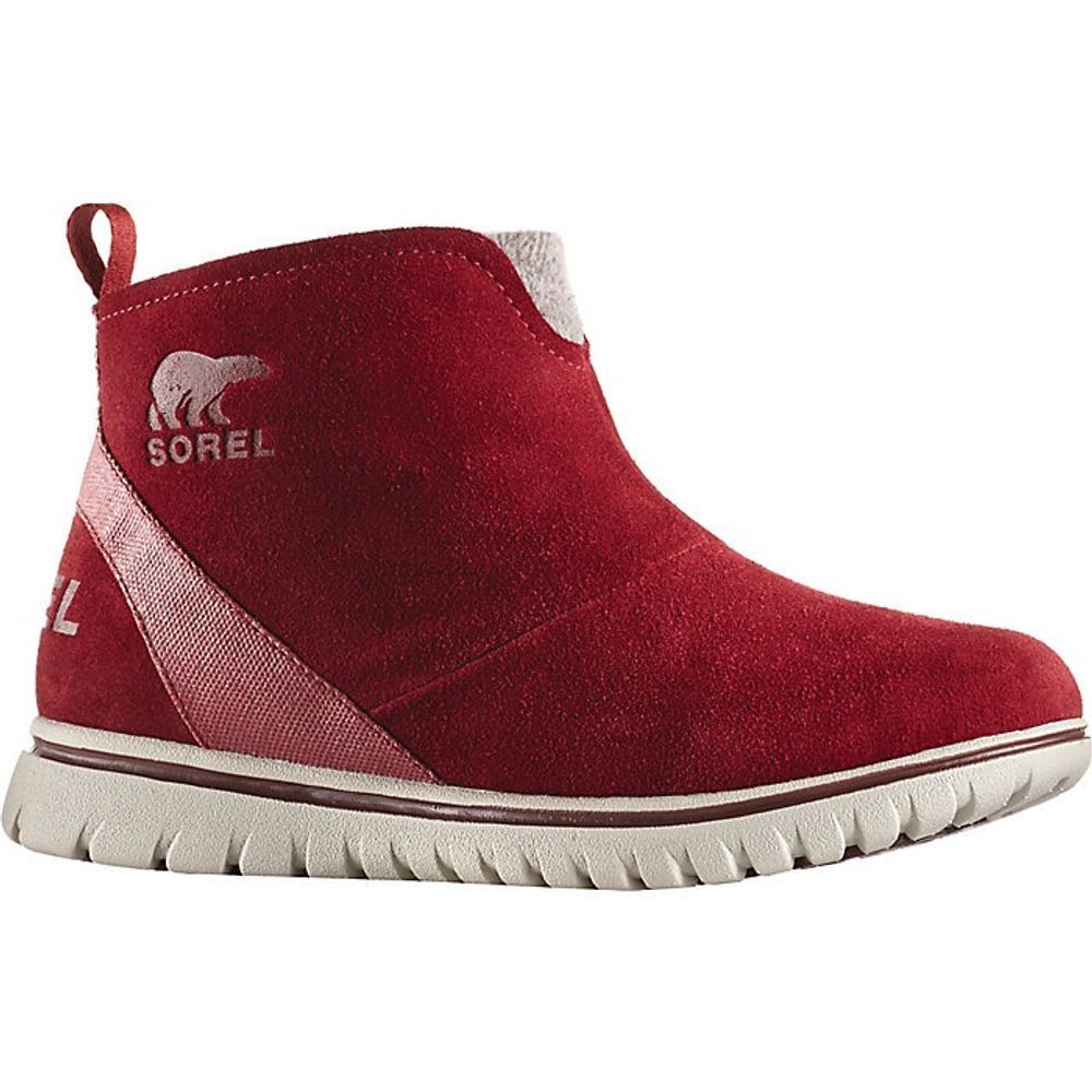 Sorel Red Suede Waterproof Ankle Boots Size 7.5